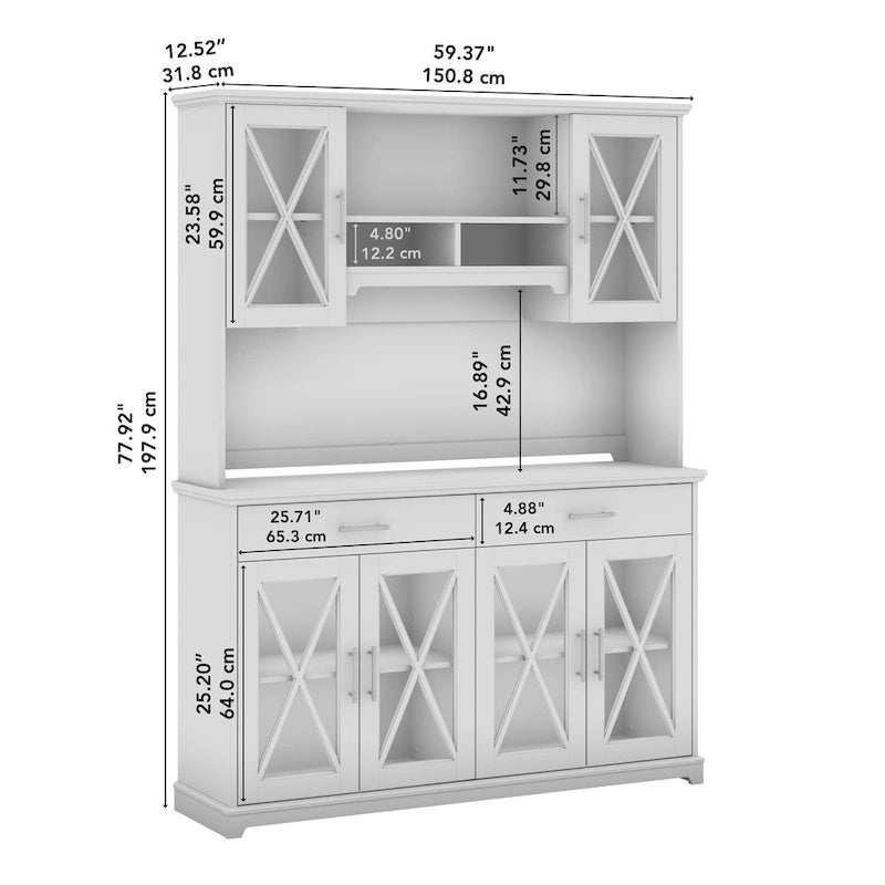 Vaisselier buffet de 60 W avec huche