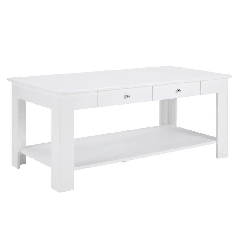 Table basse tiroir avec étagère