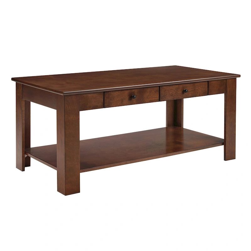Table basse tiroir avec étagère
