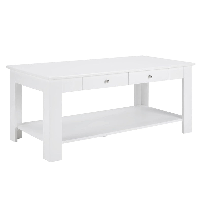 Table basse tiroir avec étagère