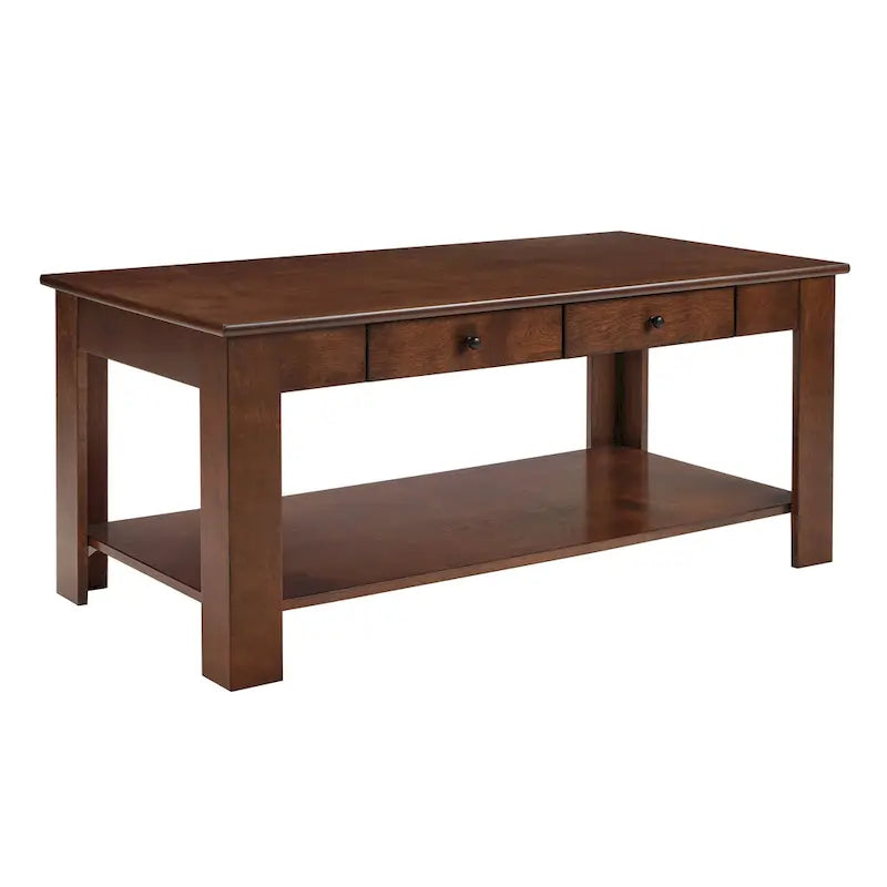 Table basse tiroir avec étagère