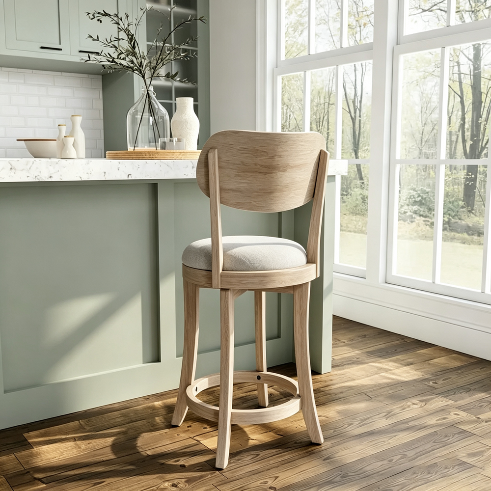 Tabouret de comptoir pivotant