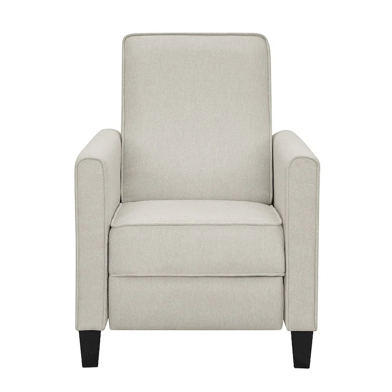 Fauteuil inclinable rembourré à passepoil en tissu traditionnel