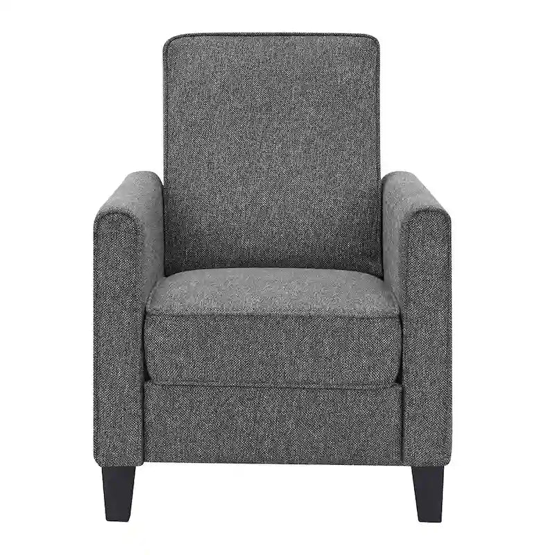 Fauteuil inclinable rembourré à passepoil en tissu traditionnel