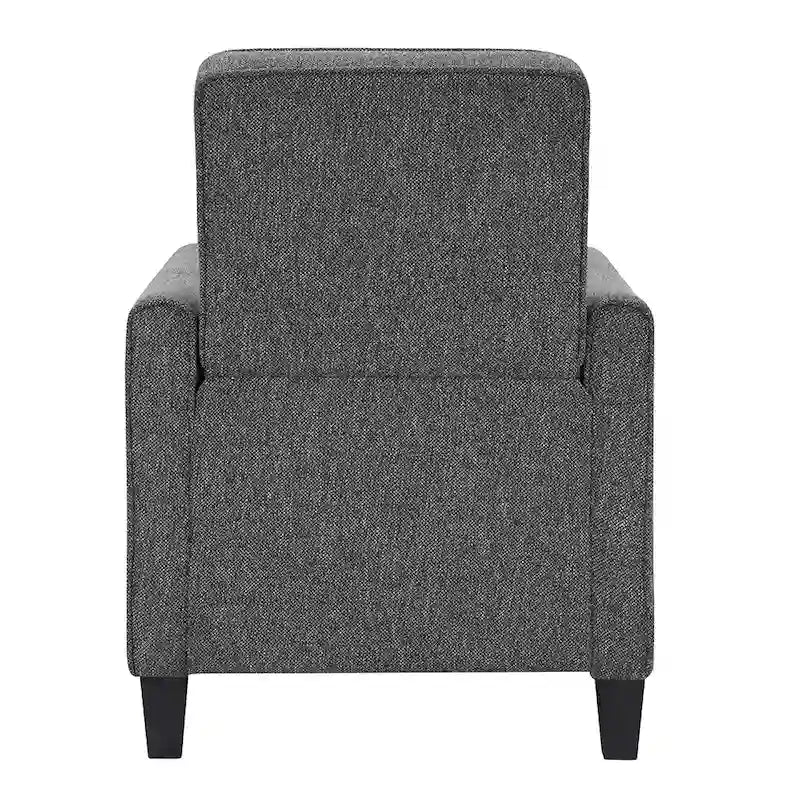 Fauteuil inclinable rembourré à passepoil en tissu traditionnel