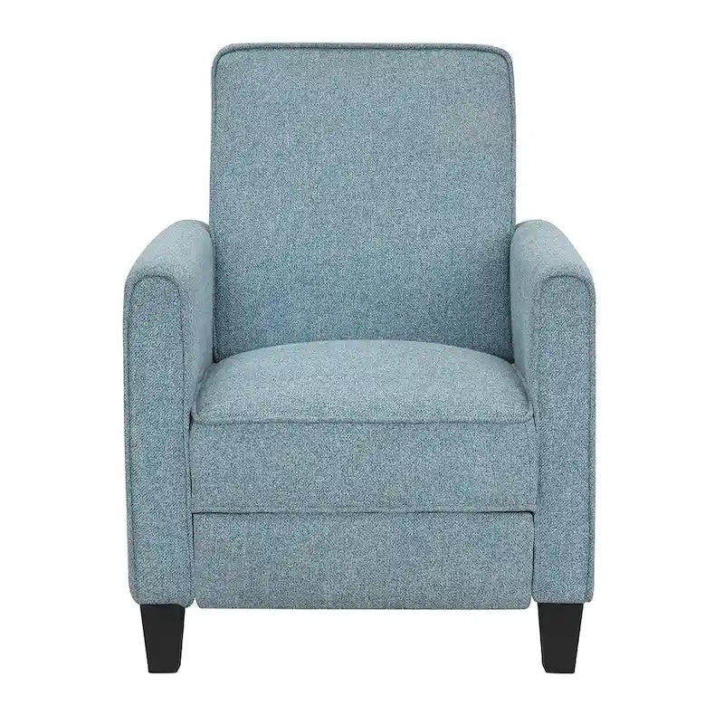 Fauteuil inclinable rembourré à passepoil en tissu traditionnel