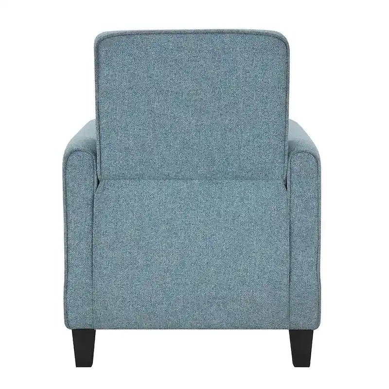 Fauteuil inclinable rembourré à passepoil en tissu traditionnel
