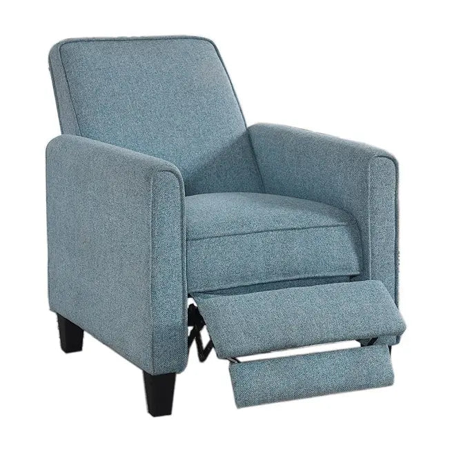 Fauteuil inclinable rembourré à passepoil en tissu traditionnel