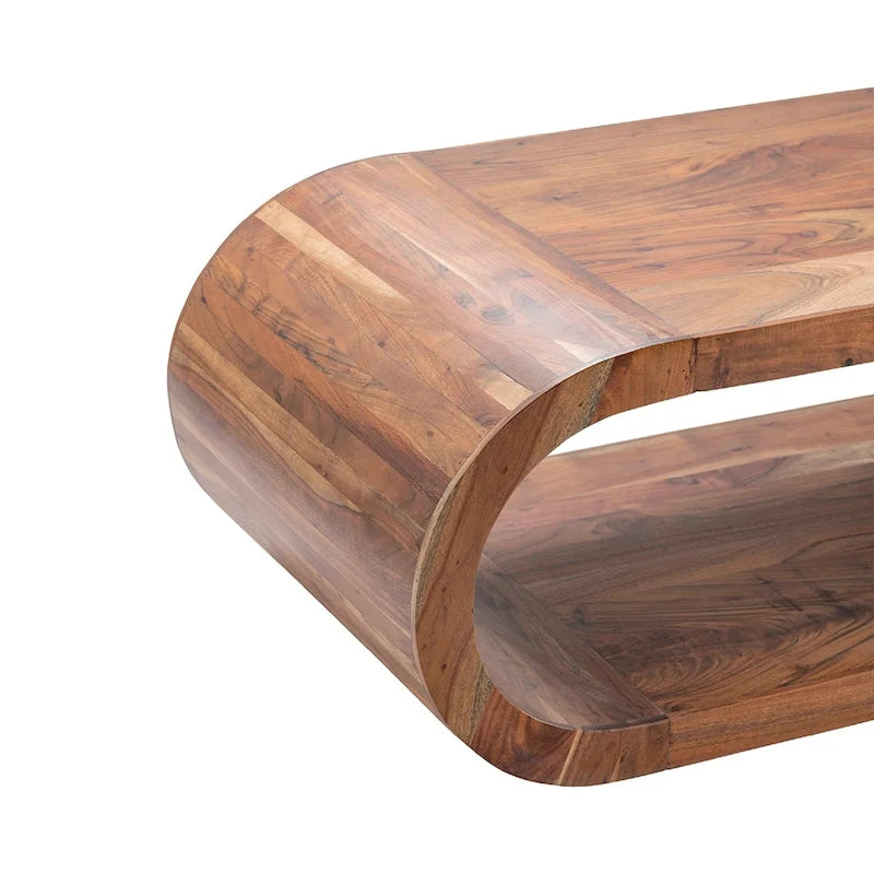 Table basse en bois de manguier - 51x23x18