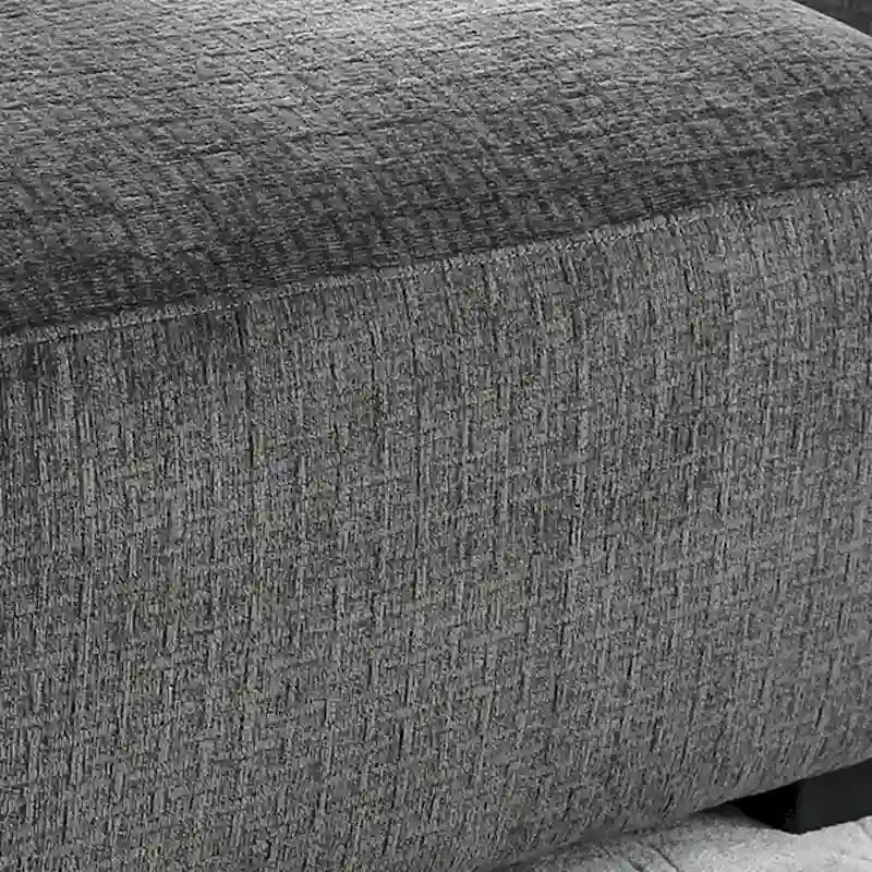 Pouf cocktail rembourré en chenille contemporain