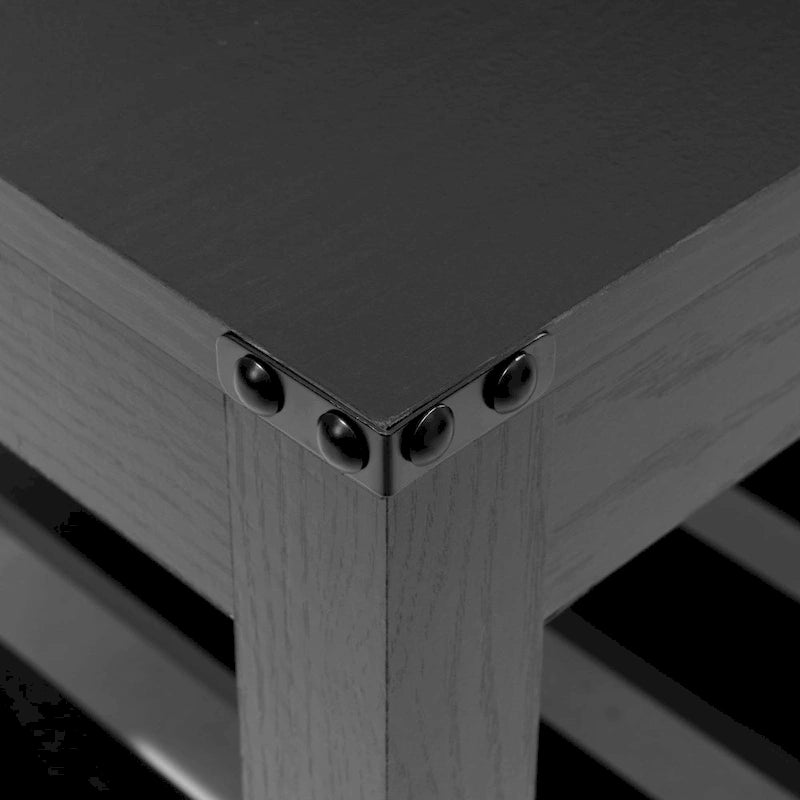 Table basse de salon avec étagère de rangement, Table centrale de canapé - 102 cm (L) x 56 cm (P) x 46 cm (H)