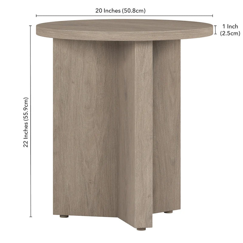 Table d'appoint ronde de 20 po de large - 20 po de large