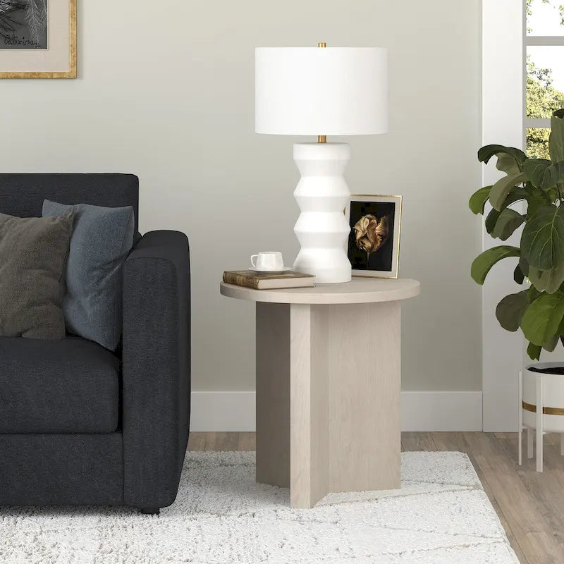 Table d'appoint ronde de 20 po de large - 20 po de large
