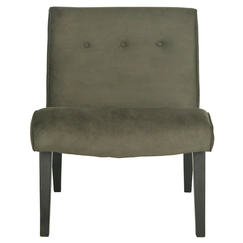 Chaise Vert Forêt Milieu de Siècle - 25.2 x 29.9 x 30.7 - 25Wx30Px31H