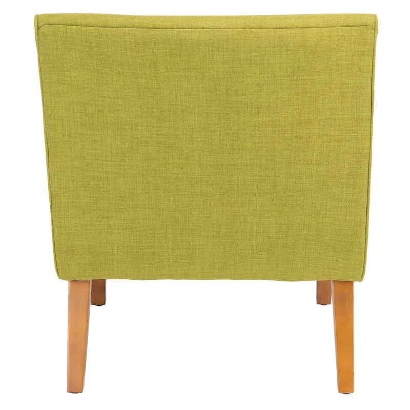 Chaise Vert Forêt Milieu de Siècle - 25.2 x 29.9 x 30.7 - 25Wx30Px31H