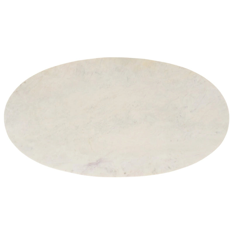 Table basse en marbre (entièrement assemblée) - 39 po L x 21 po P x 18,3 po H - 39Lx21Px18H