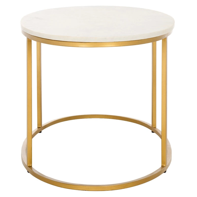 Table basse en marbre (entièrement assemblée) - 39 po L x 21 po P x 18,3 po H - 39Lx21Px18H