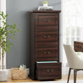 Classeur 4 tiroirs pour bureau à domicile, classeur vertical en bois pour format A4/lettre