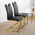 Chaises de salle à manger/salon, chaise rembourrée avec pieds en métal doré